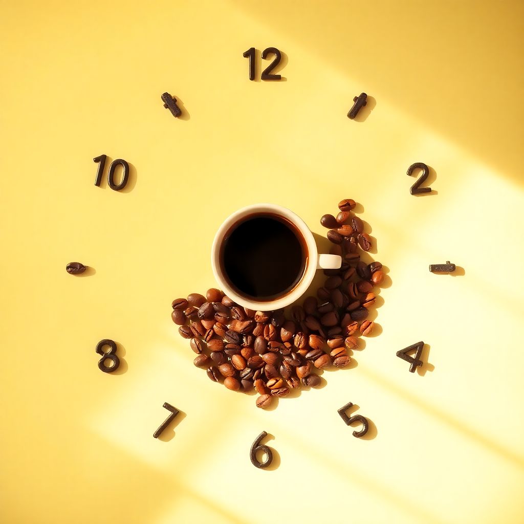 Graphique illustrant les pics de cortisol et les fenêtres optimales de consommation de café au cours de la journée