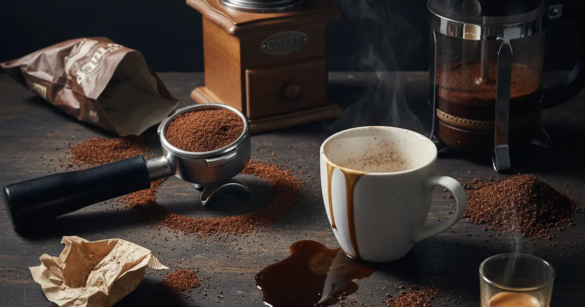 Café filtre versé avec thermomètre indiquant 93°C et balance de précision sur fond sombre, setup café de spécialité professionnel