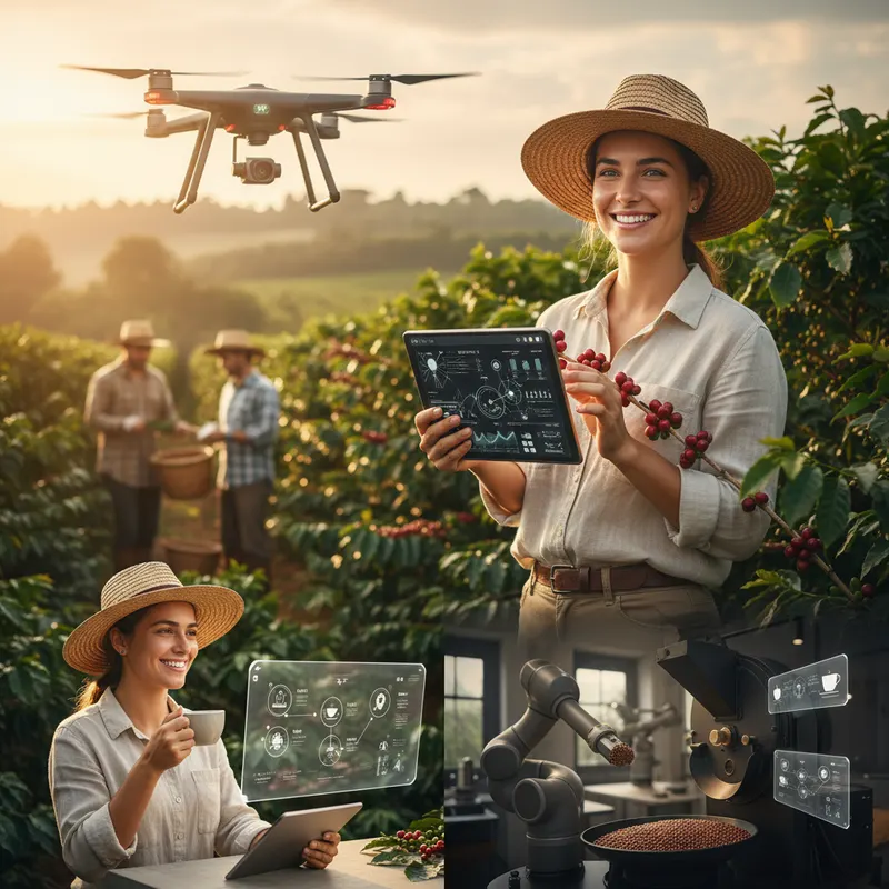 Comment l'intelligence artificielle révolutionne le monde du café — exemple barista et technologie